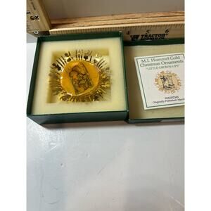 M.I. Hummel Gold Ornament “Little Grown Ups Washday” Collectible Christmas Decor